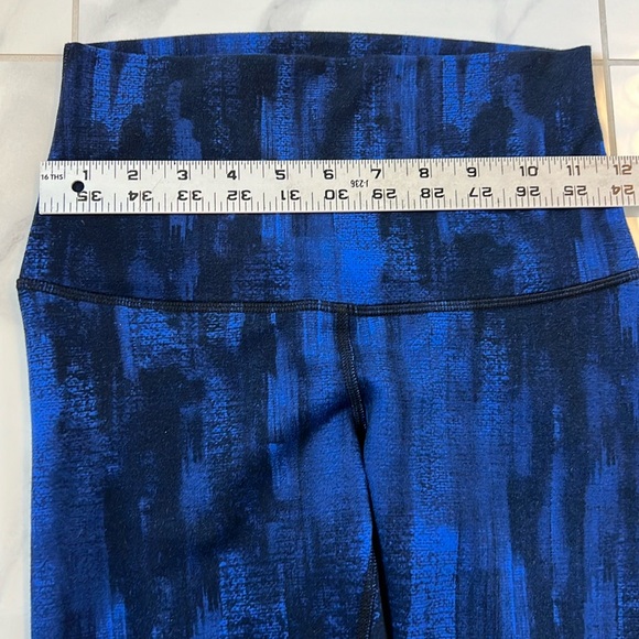 Lululemon Wunder Under Full-On Luon Roll Down Nightsky Blue Black Leggings 4 - Picture 15 of 16